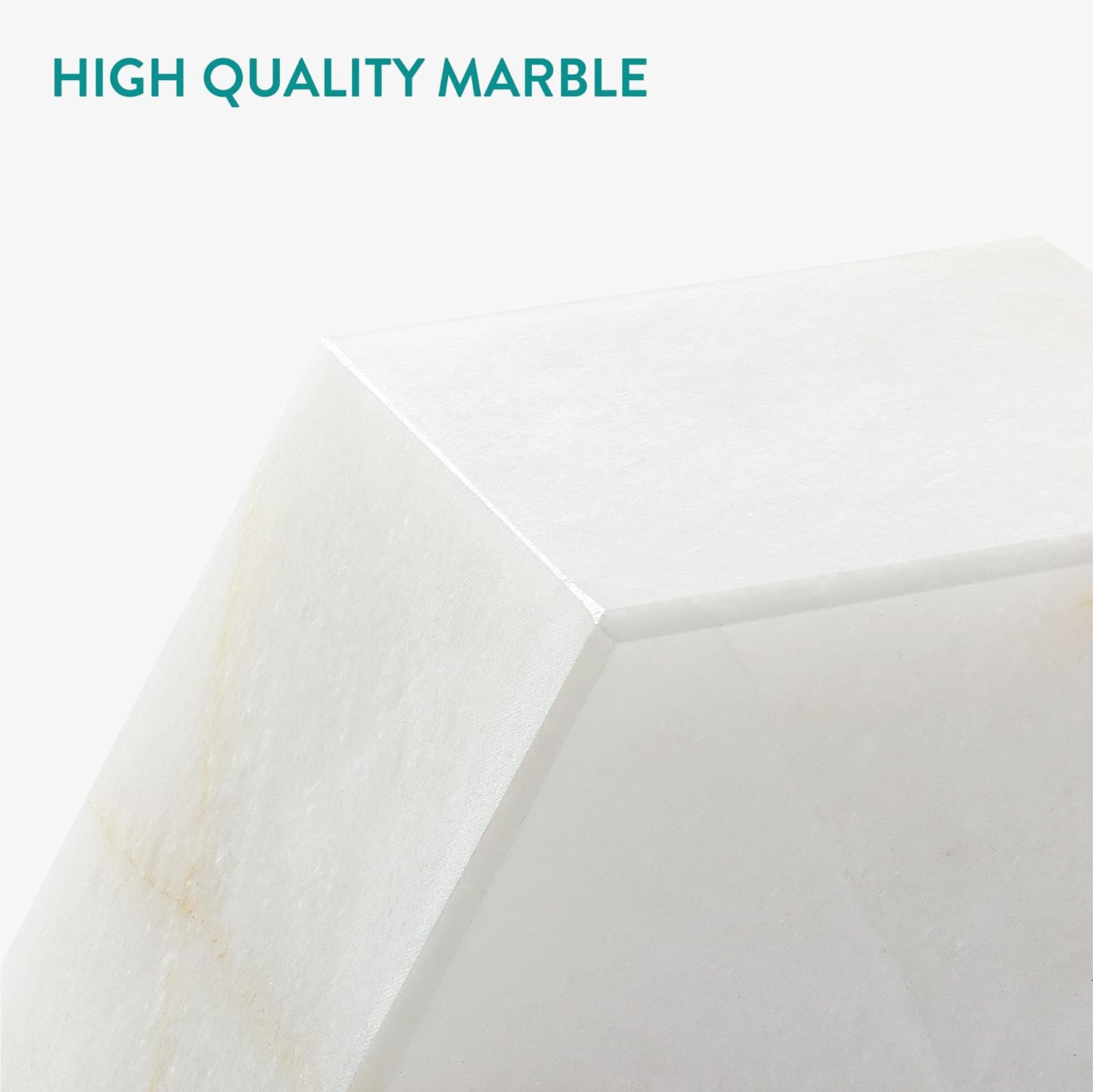 Navaris Βιβλιοστάτες από Μάρμαρο Σετ 2 Τεμαχίων - White - 61655.01