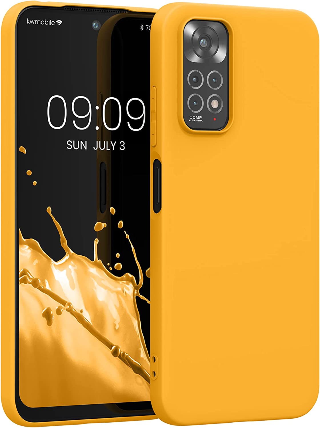 KW Xiaomi Redmi Note 11 / Redmi Note 11S Θήκη Σιλικόνης TPU - Saffron Yellow - 57368.180