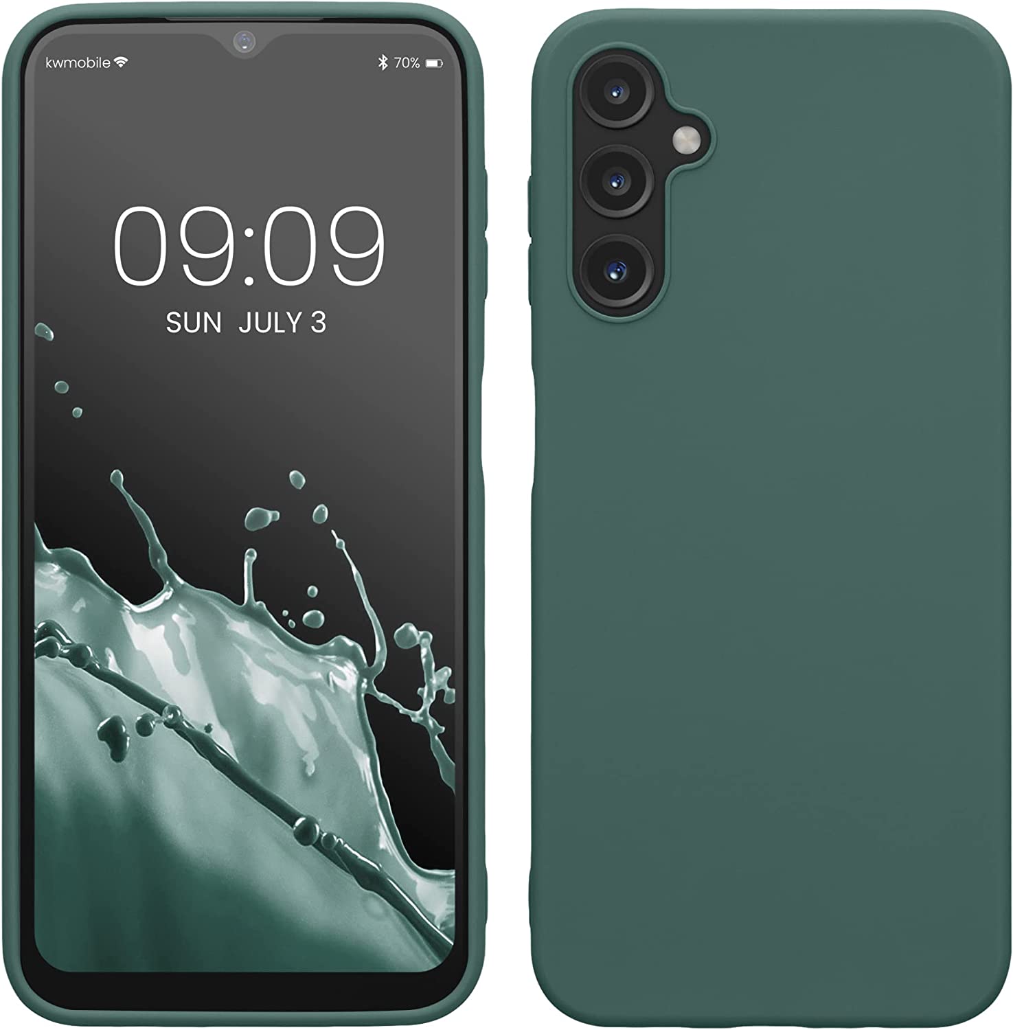 KW Samsung Galaxy A14 5G Θήκη Σιλικόνης TPU - Teal Green - 61462.171