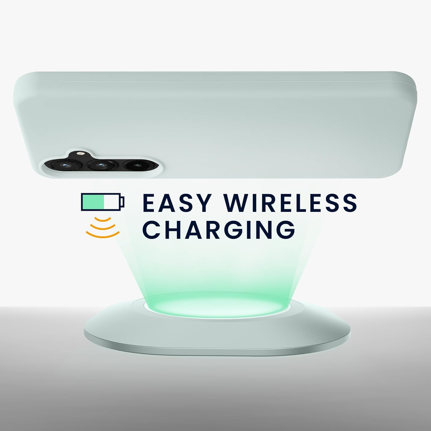 KW Samsung Galaxy A55 5G Θήκη Σιλικόνης Rubberized TPU - Cool Mint