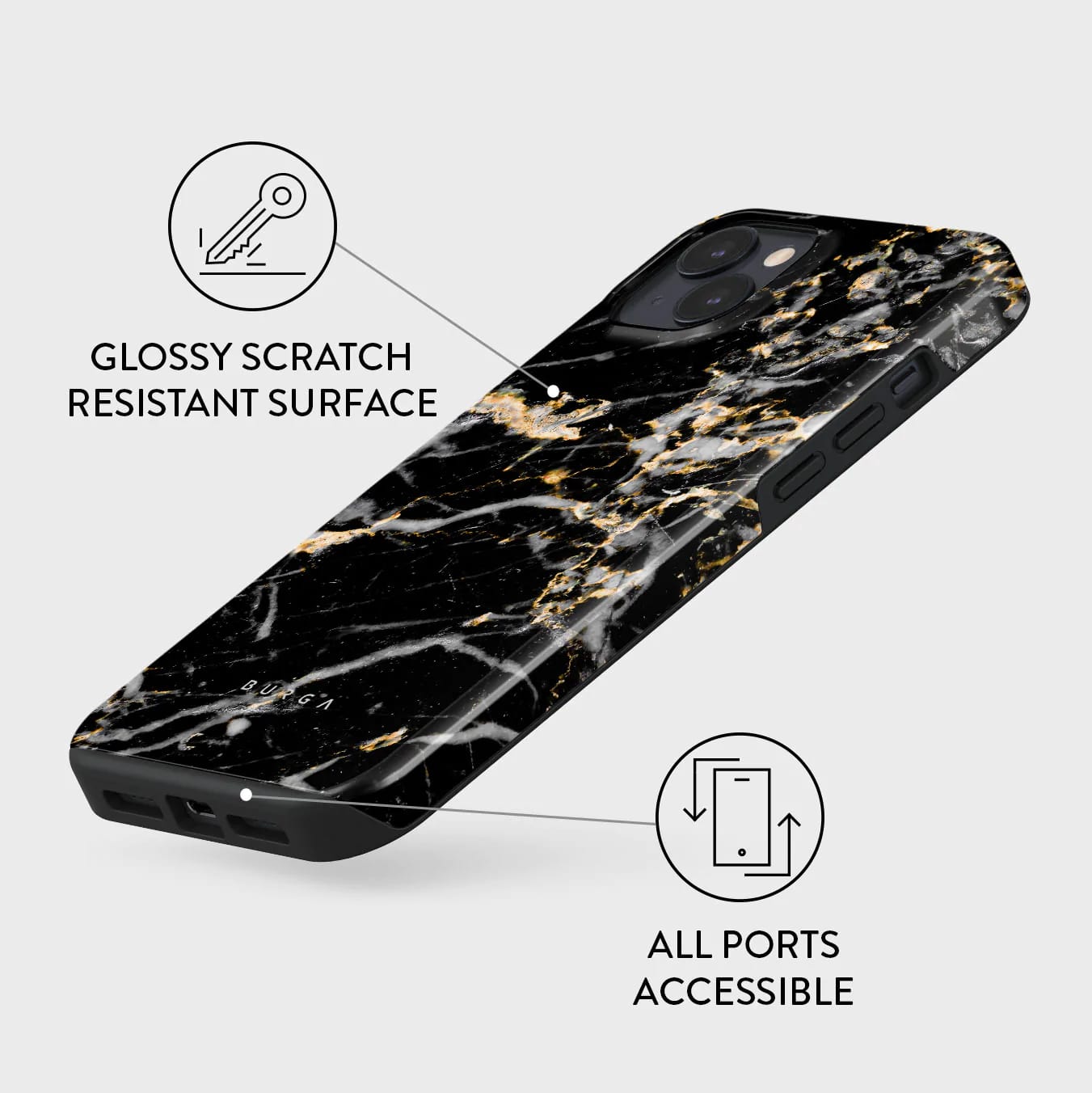 Burga iPhone 14 Plus Fashion Tough Σκληρή Θήκη - Make A Wish