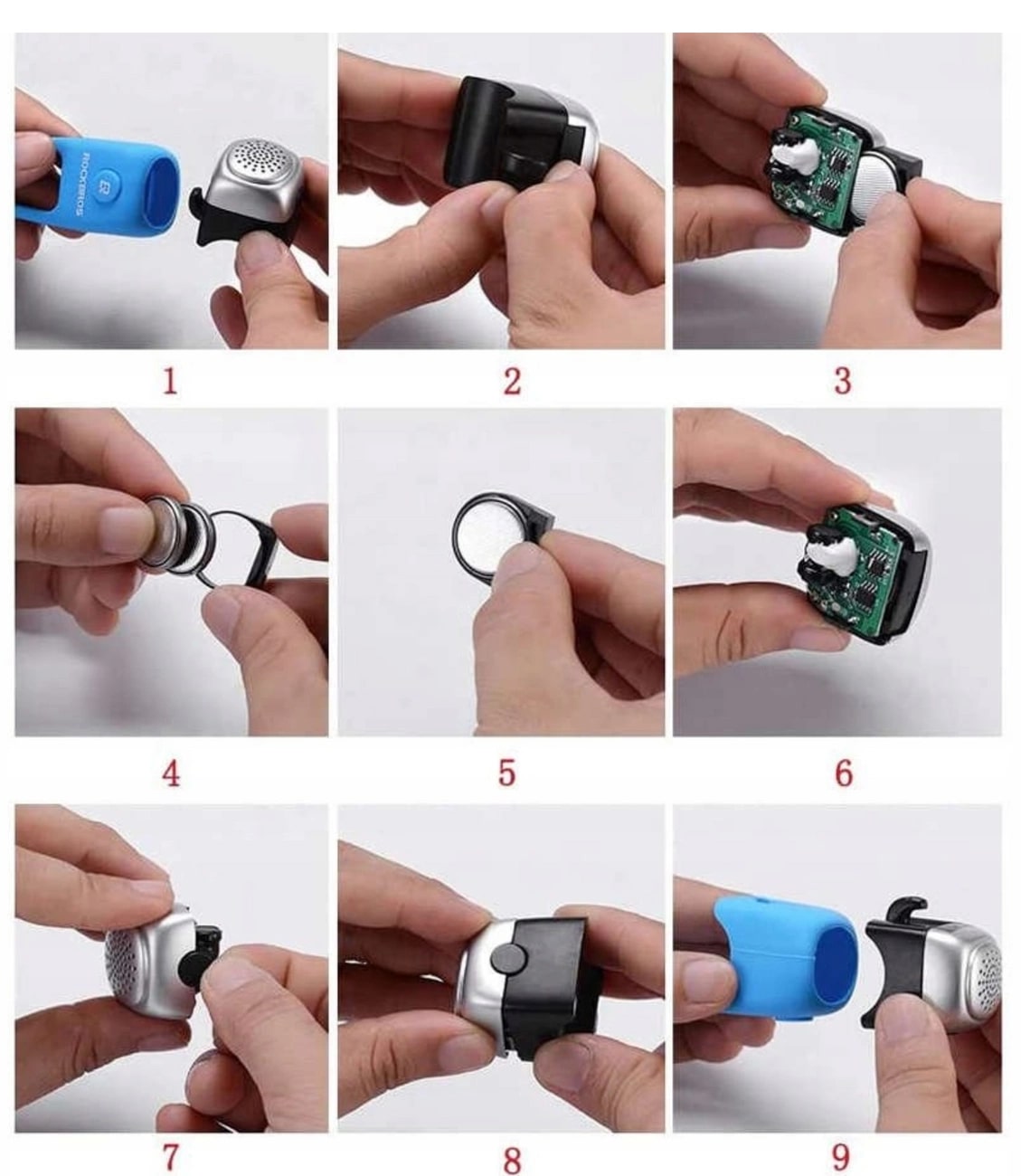 Rockbros Ηλεκτρικό Κουδούνι Ποδηλάτου - Black - CB1709BK