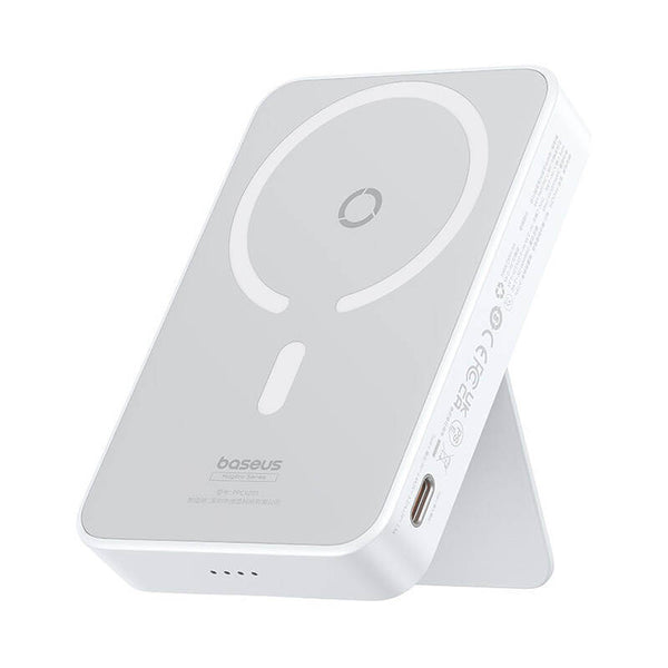 Baseus MagPro Magnetic PPCXZ05 - Ασύρματο MagSafe PowerBank 5000mAh 20W με Καλώδιο Type-C to Type-C - White