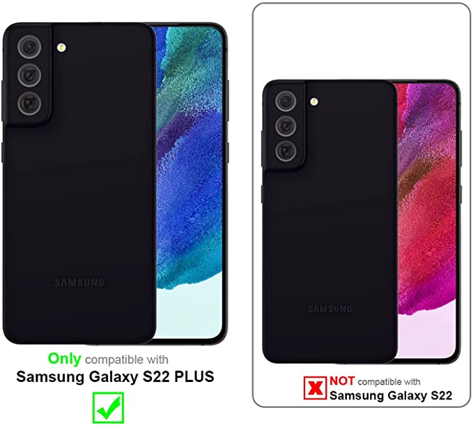 Cadorabo Samsung Galaxy S22 Plus Θήκη με Πλαίσιο Σιλικόνης και Όψη Γυαλιού Tempered Glass - Pink / Blue