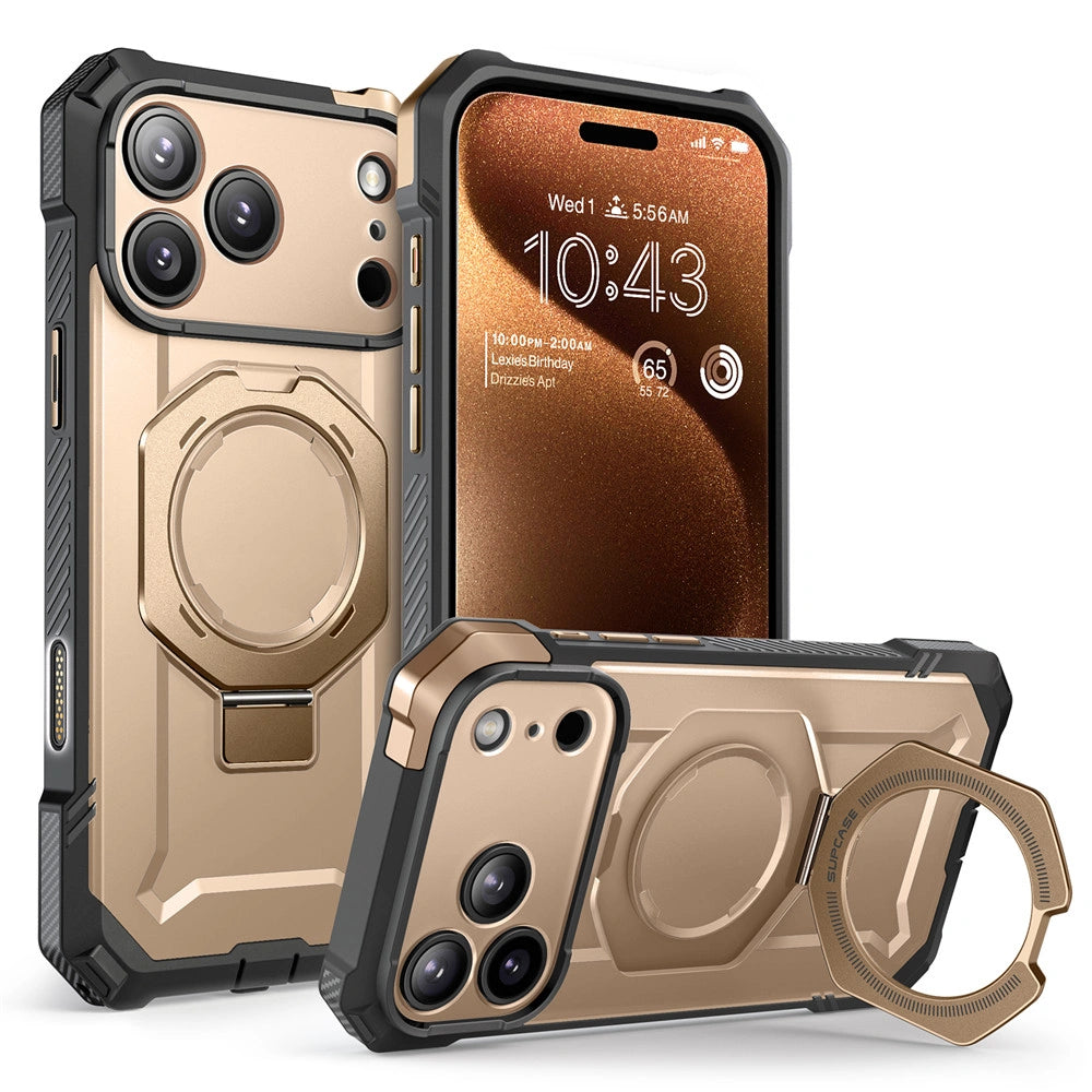 Supcase iPhone 17 Pro Max - UB Grip Mag - Σκληρή Θήκη με MagSafe και Stand - Desert Gold