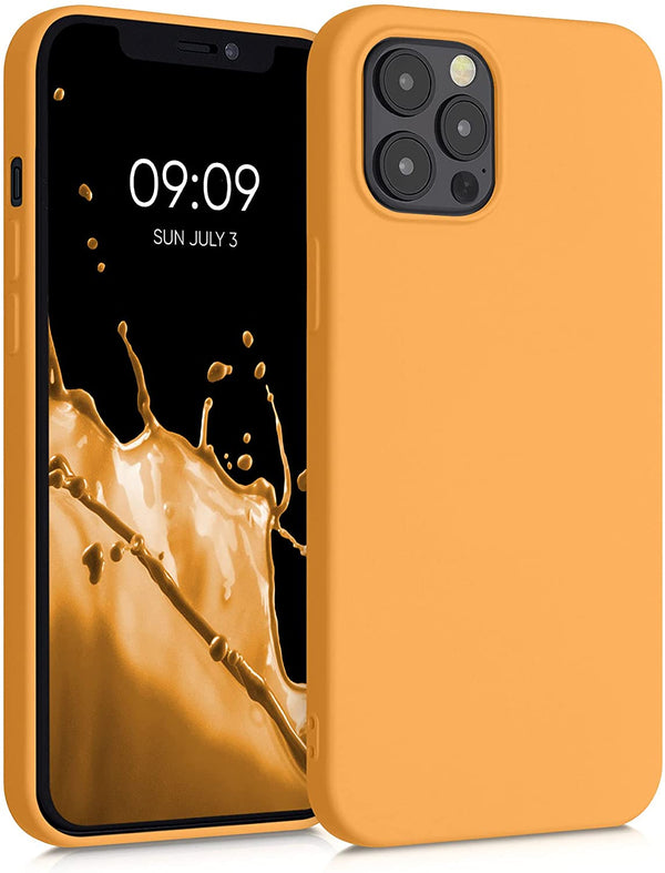 KW iPhone 12 Pro Max Θήκη Σιλικόνης Rubberized TPU - Marigold - 52714.217 - likebrands.gr