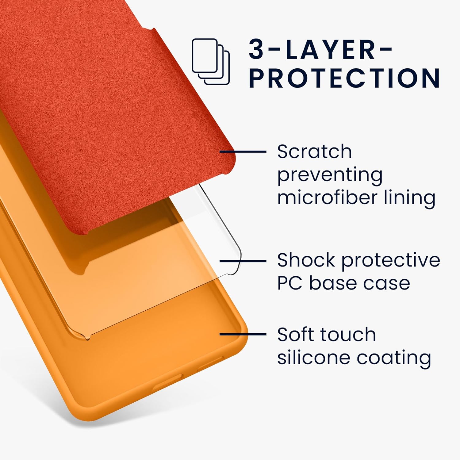 KW Samsung Galaxy S24 FE Θήκη Σιλικόνης Rubberized TPU - Fruity Orange