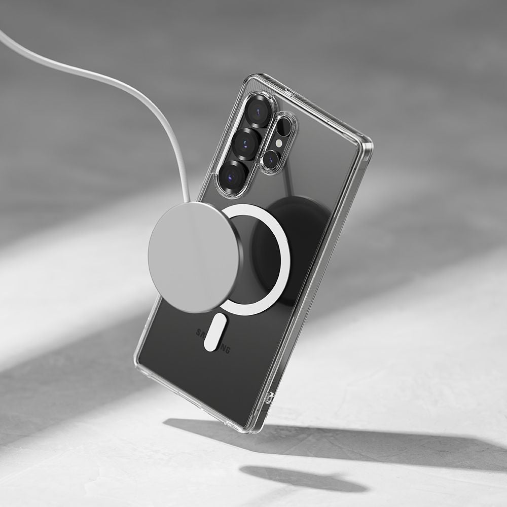 Ringke Samsung Galaxy S25 Ultra - Fusion Magnetic - Σκληρή Θήκη με Πλαίσιο Σιλικόνης και MagSafe - Διάφανη