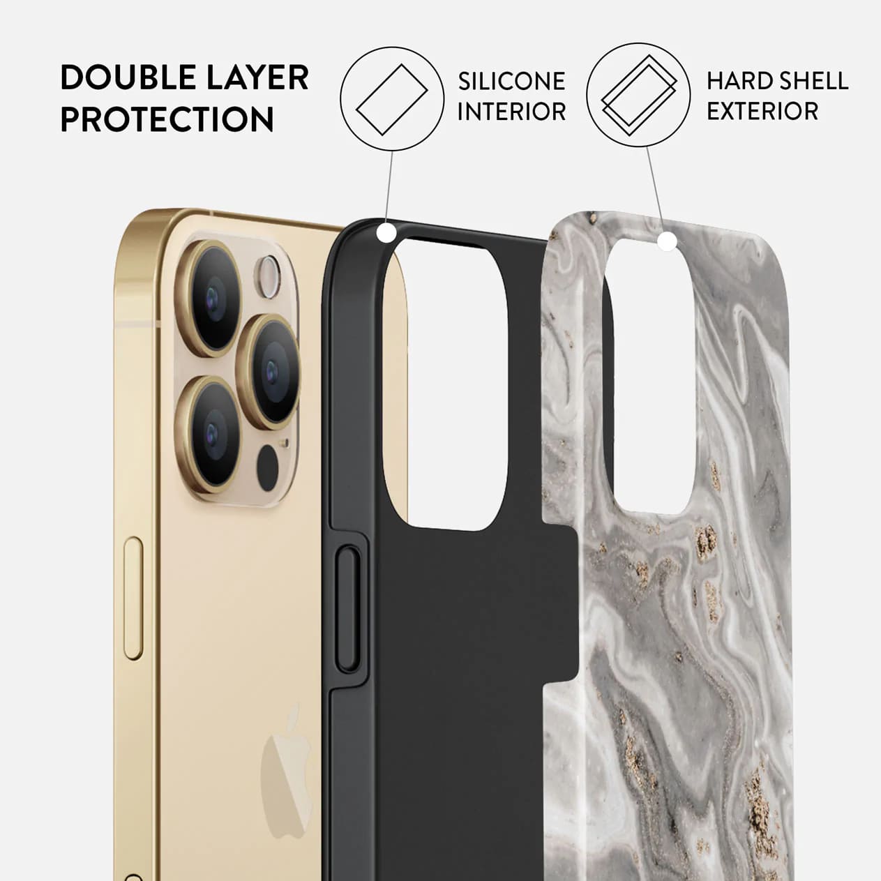 Burga iPhone 14 Pro Max Fashion Tough Σκληρή Θήκη - Snowstorm