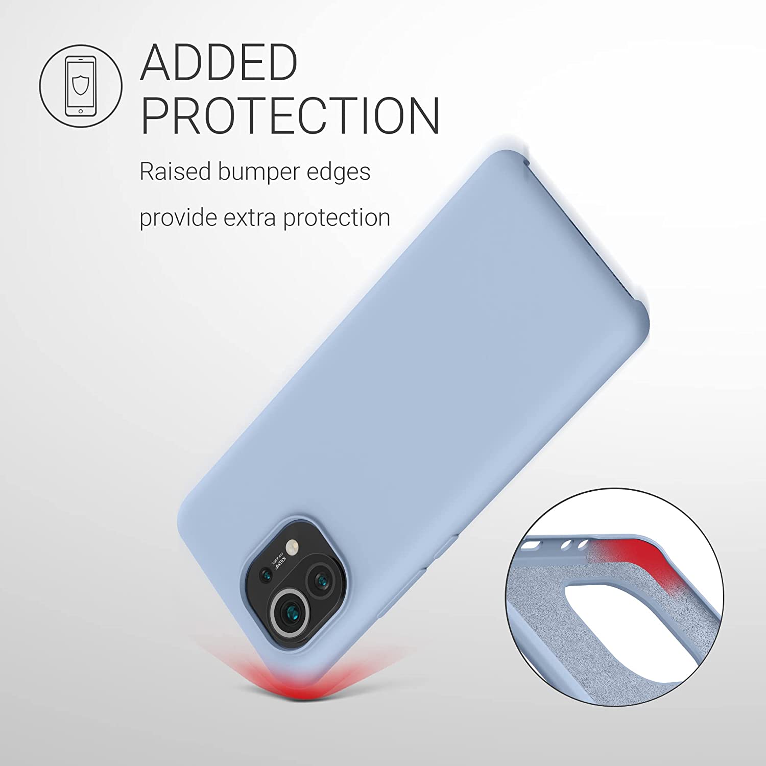 KW Xiaomi Mi 11 Θήκη Σιλικόνης Rubber TPU - Light Blue Matte - 54379.58