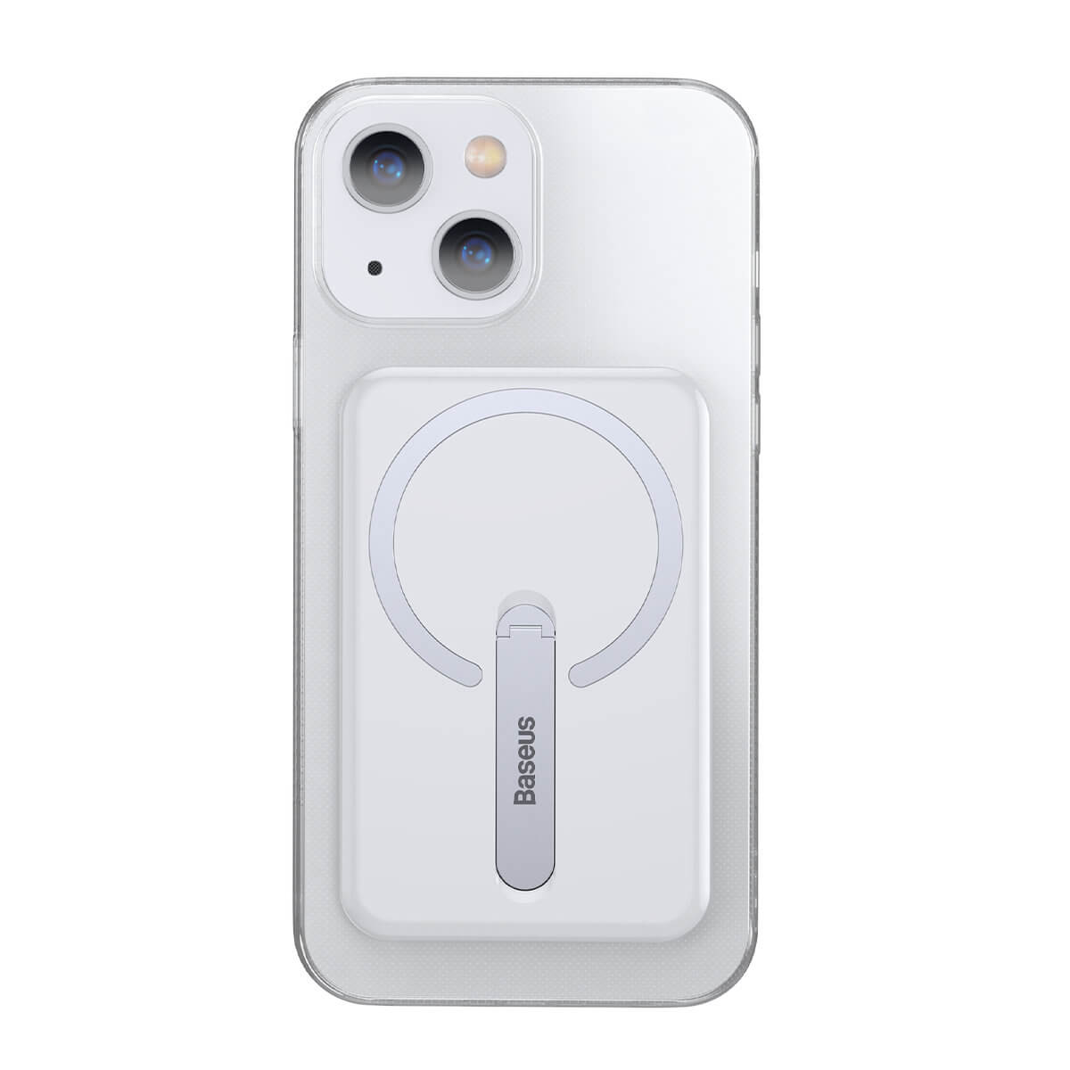 Baseus iPhone 13 Magnetic Case Μαγνητική Θήκη με MagSafe και Μεταλλική Βάση - Διάφανη