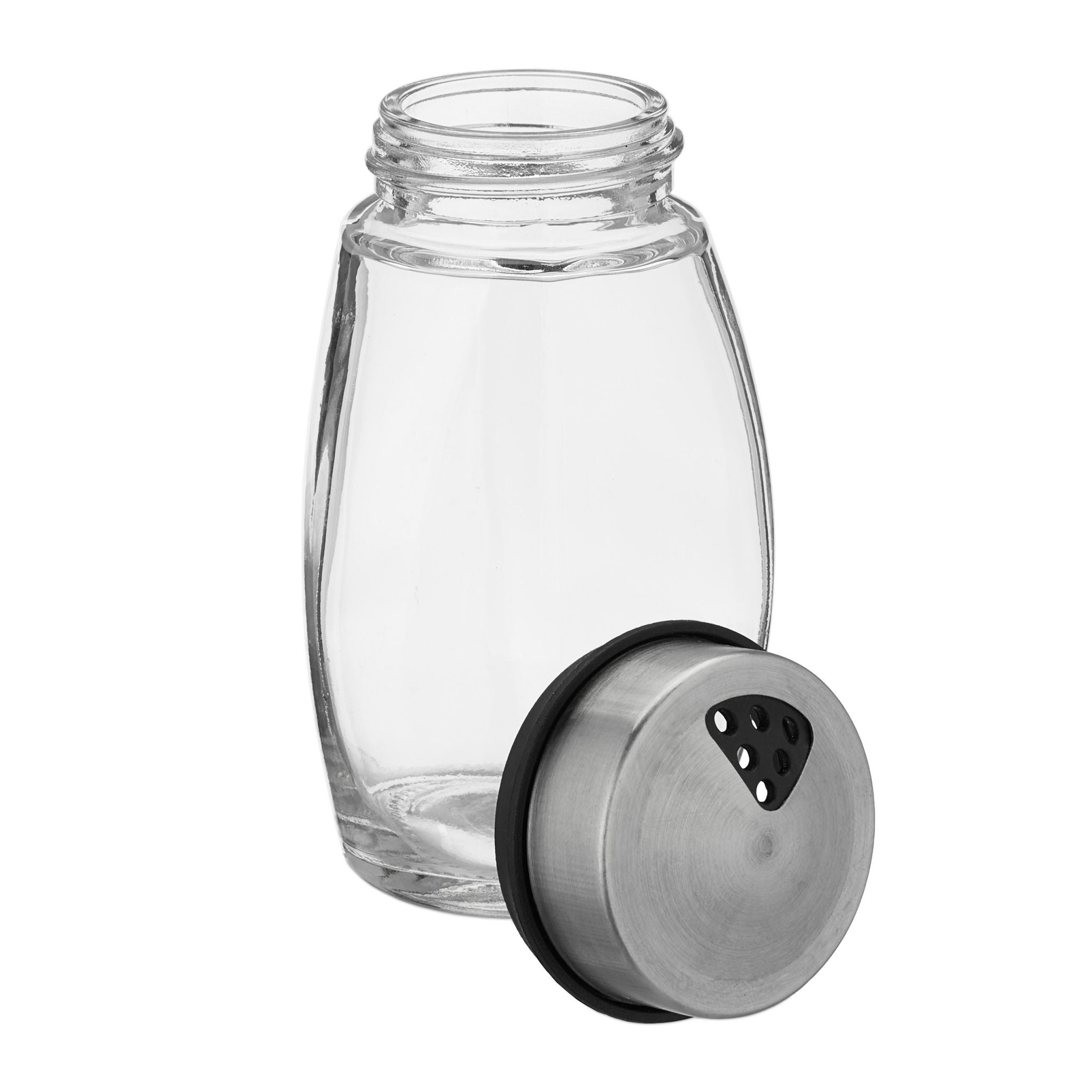 Relaxdays Καρουζέλ Μπαχαρικών με 6 Δοχεία - Silver / Black - 4052025423001