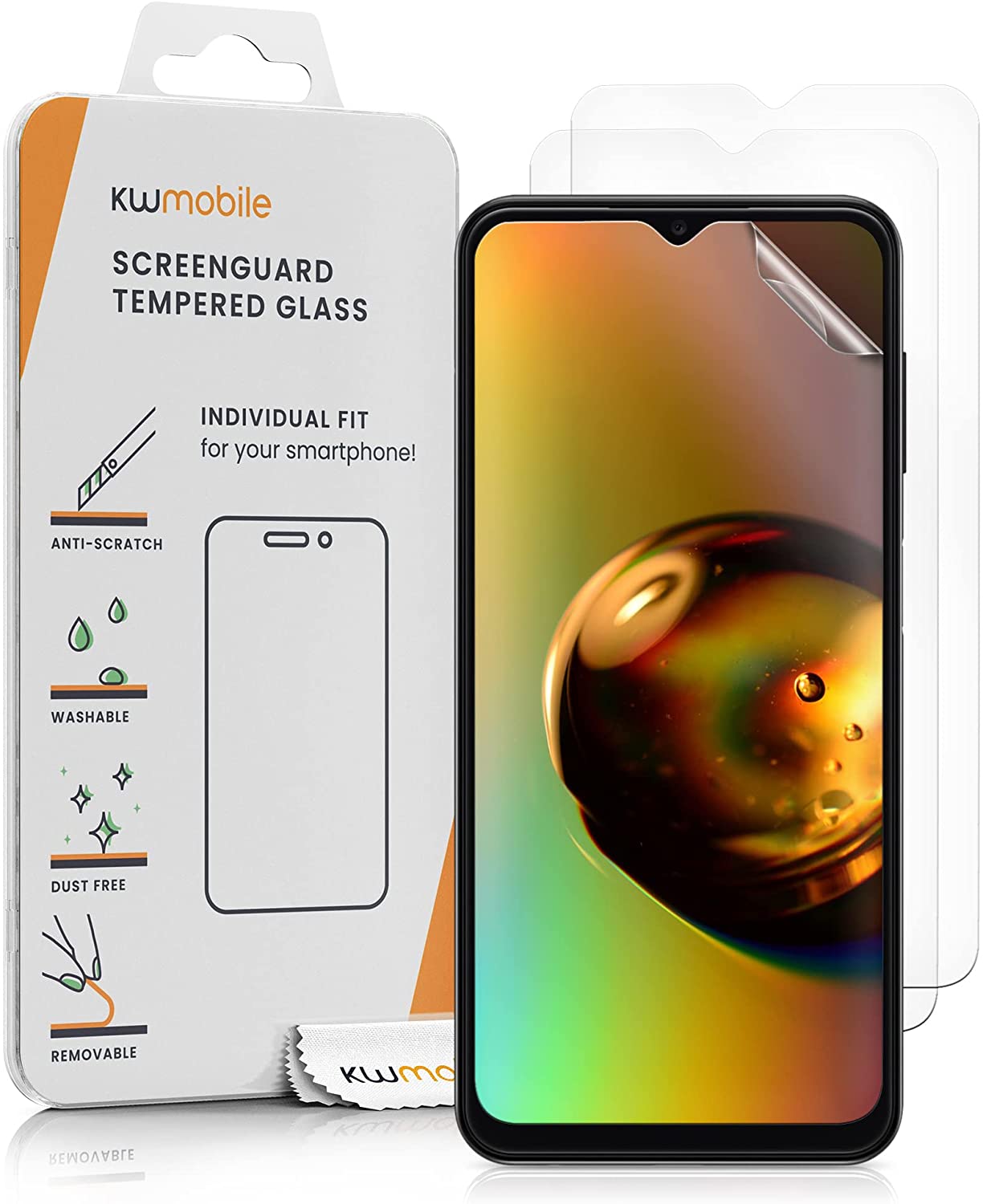 KW Samsung Galaxy A13 4G - Τρεις Μεμβράνες Προστασίας Οθόνης - Διάφανες - 57868.1