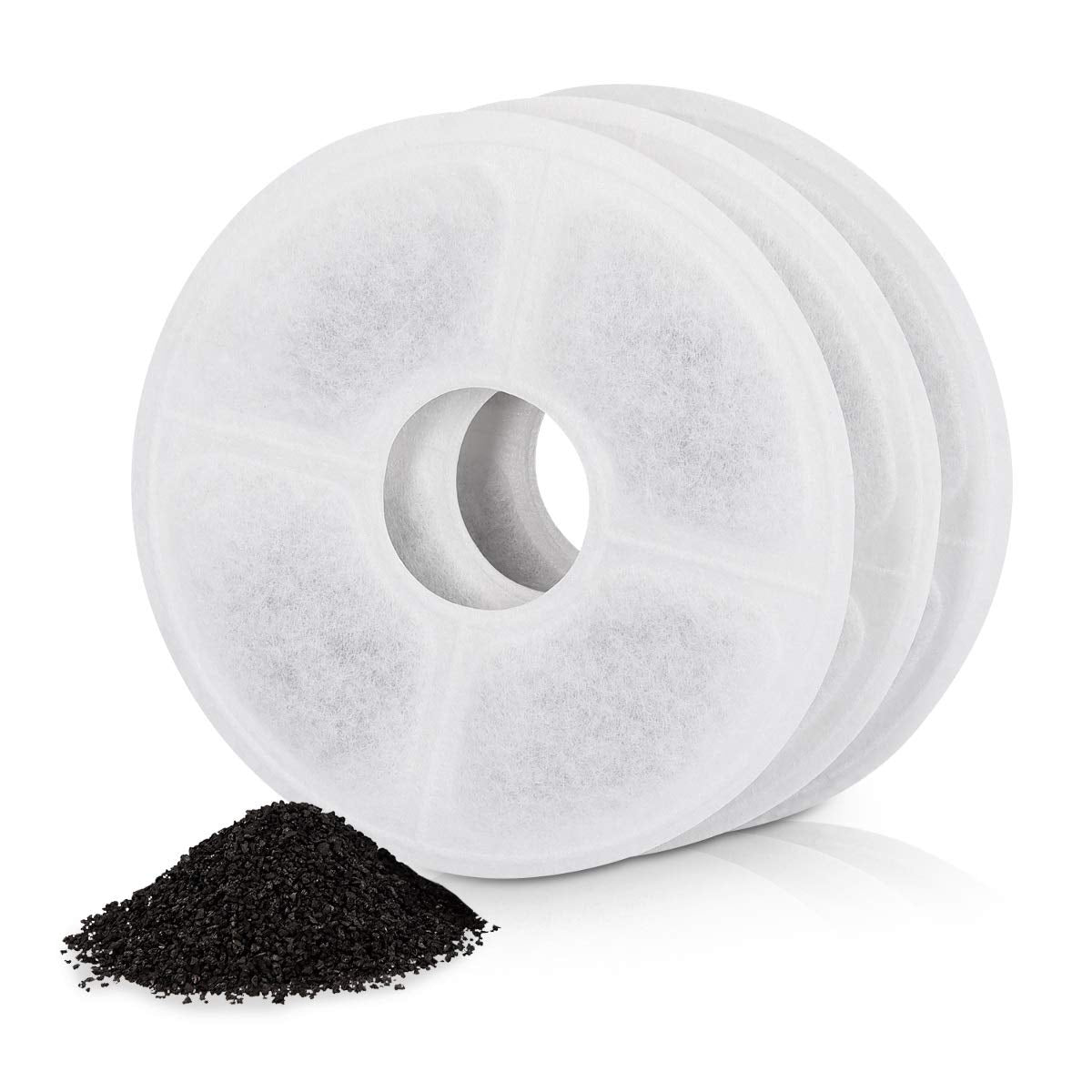 Navaris 3 Ανταλλακτικά Φίλτρα για Ποτίστρα Νερού για Γάτες και Σκύλους - 46755.03