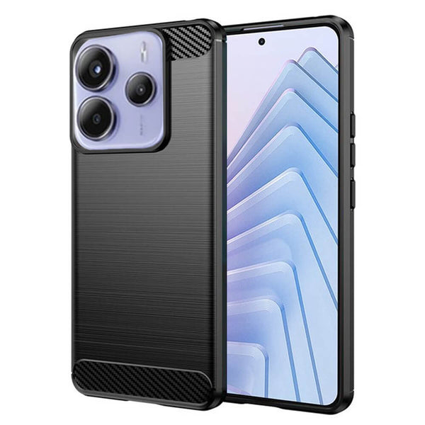 Techsuit Xiaomi Redmi Note 14 5G Carbon Silicone Θήκη Σιλικόνης TPU - Black - likebrands.gr