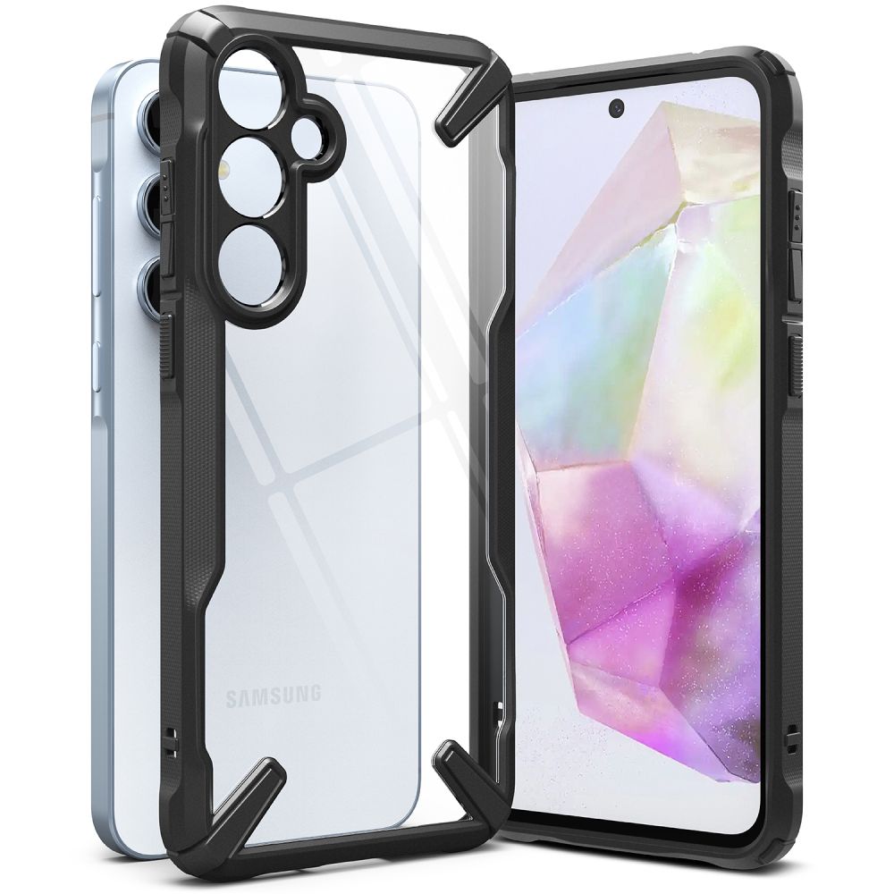 Ringke Samsung Galaxy A35 5G Fusion X Σκληρή Θήκη με Πλαίσιο Σιλικόνης - Black