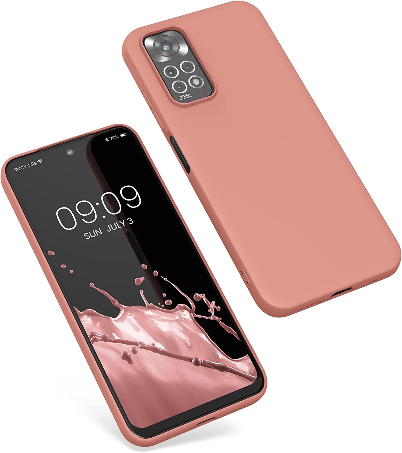 KW Xiaomi Redmi Note 11 / Redmi Note 11S Θήκη Σιλικόνης TPU - Grapefruit Pink - 57368.199