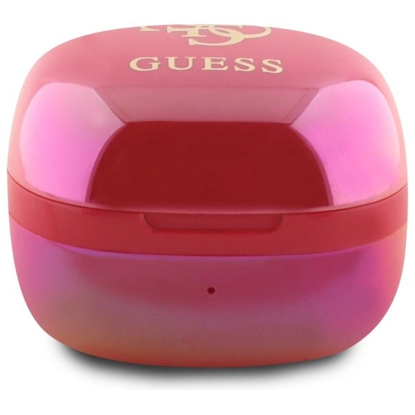 Guess Ασύρματα ακουστικά για Κλήσεις / Μουσική - Bluetooth 5.3 TWS Iridescent 4G Printed Logo - Fuchsia
