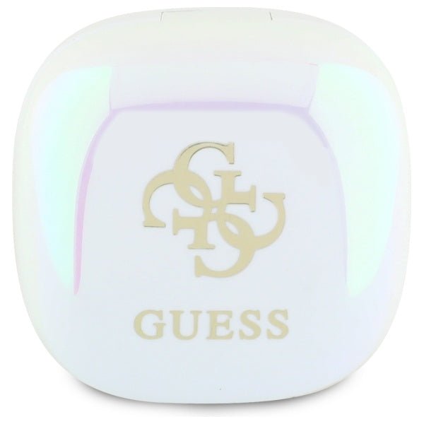 Guess Ασύρματα ακουστικά για Κλήσεις / Μουσική - Bluetooth 5.3 TWS Iridescent 4G Printed Logo - White
