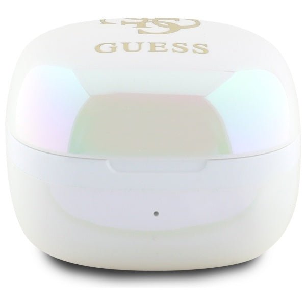 Guess Ασύρματα ακουστικά για Κλήσεις / Μουσική - Bluetooth 5.3 TWS Iridescent 4G Printed Logo - White