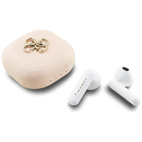 Guess Ασύρματα Bluetooth ακουστικά για Κλήσεις / Μουσική - 4G Metal Logo - Pink