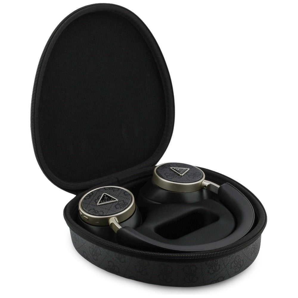 Guess Ασύρματα Bluetooth Ακουστικά - Over - Ear 4G Triangle Logo ENC - Black