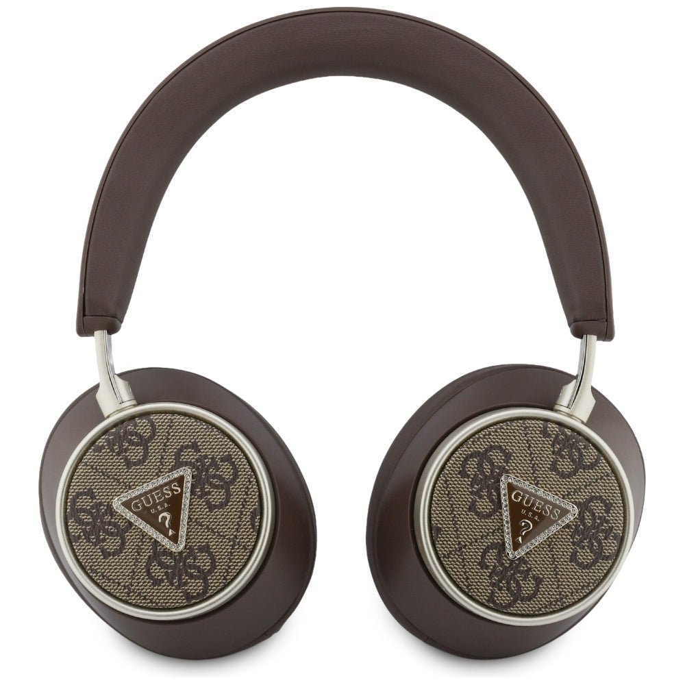 Guess Ασύρματα Bluetooth Ακουστικά - Over - Ear 4G Triangle Logo ENC - Brown
