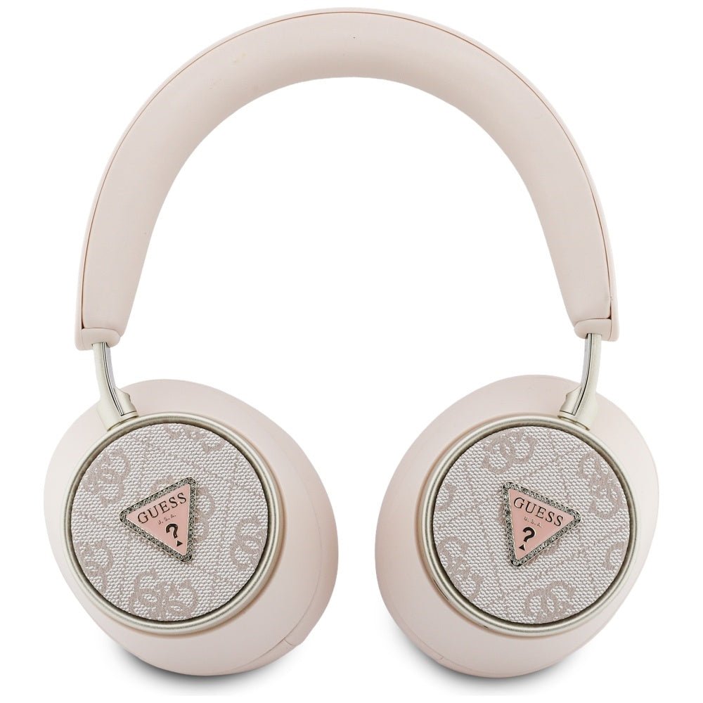 Guess Ασύρματα Bluetooth Ακουστικά - Over - Ear 4G Triangle Logo ENC - Pink