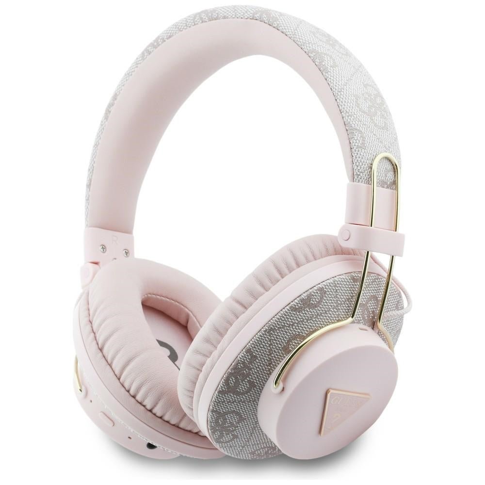 Guess Ασύρματα Bluetooth Ακουστικά - Over - Ear Triangle Logo ENC - Pink