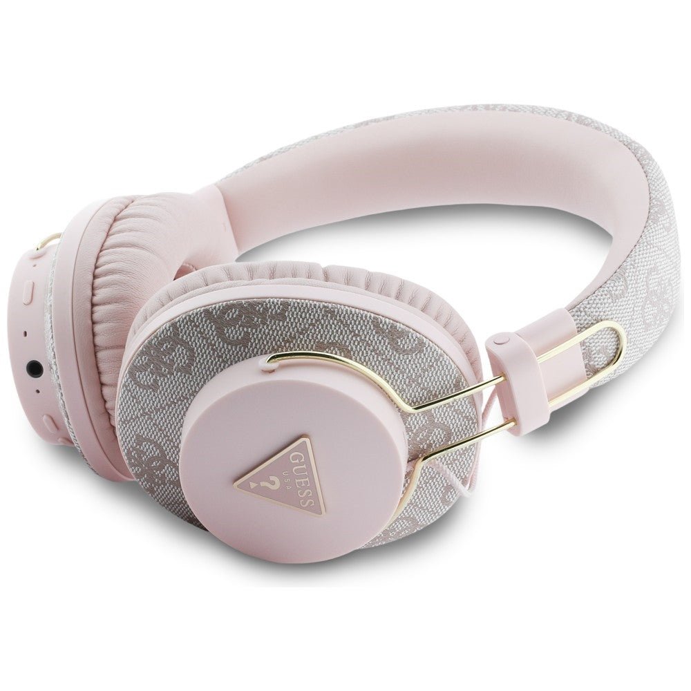 Guess Ασύρματα Bluetooth Ακουστικά - Over - Ear Triangle Logo ENC - Pink