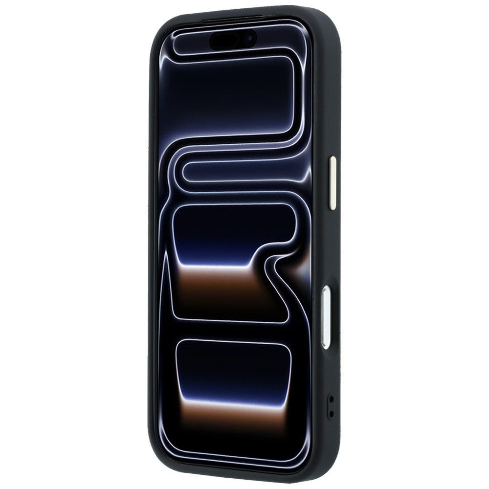 Guess iPhone 17 Pro Max / iPhone 18 Pro Max - Σκληρή Θήκη με Επένδυση από Οικολογικό Δέρμα - 4G and Big Resin Logo - Black