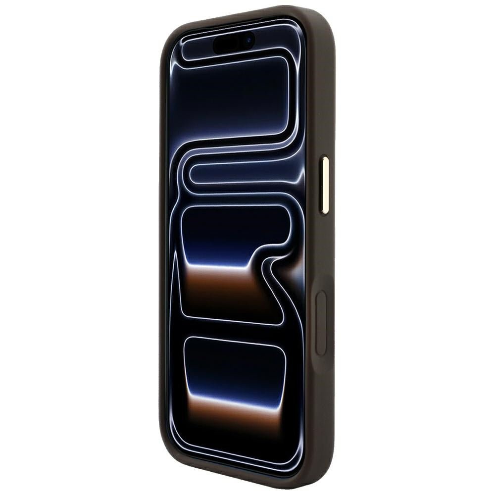 Guess iPhone 17 Pro Max / iPhone 18 Pro Max - Σκληρή Θήκη με Πλαίσιο Σιλικόνης και Επένδυση Οικολογικού Δέρματος - Embossed 4G Classic MagSafe - Brown - GUHMP18XP4MSEGCW