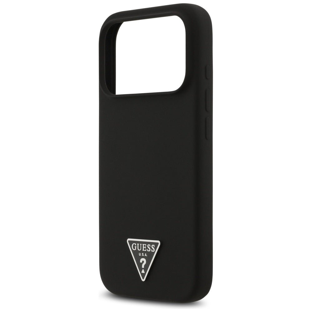 Guess iPhone 17 Pro Max - Θήκη Σιλικόνης με MagSafe - Silicone Triangle Logo MagSafe - Black