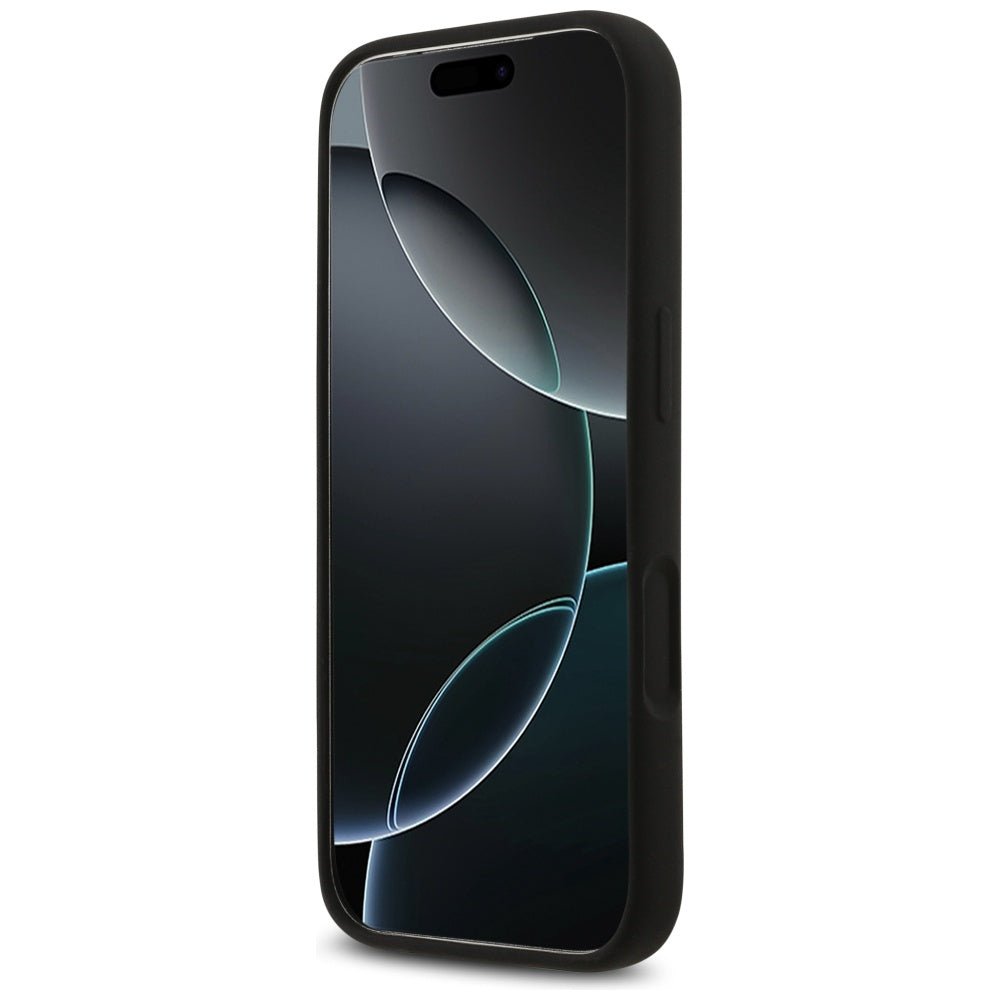 Guess iPhone 17 Pro Max - Θήκη Σιλικόνης με MagSafe - Silicone Triangle Logo MagSafe - Black