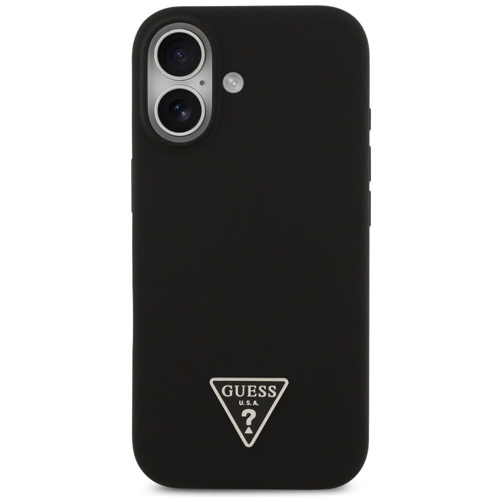 Guess iPhone 17 - Θήκη Σιλικόνης με MagSafe - Silicone Triangle Logo MagSafe - Black