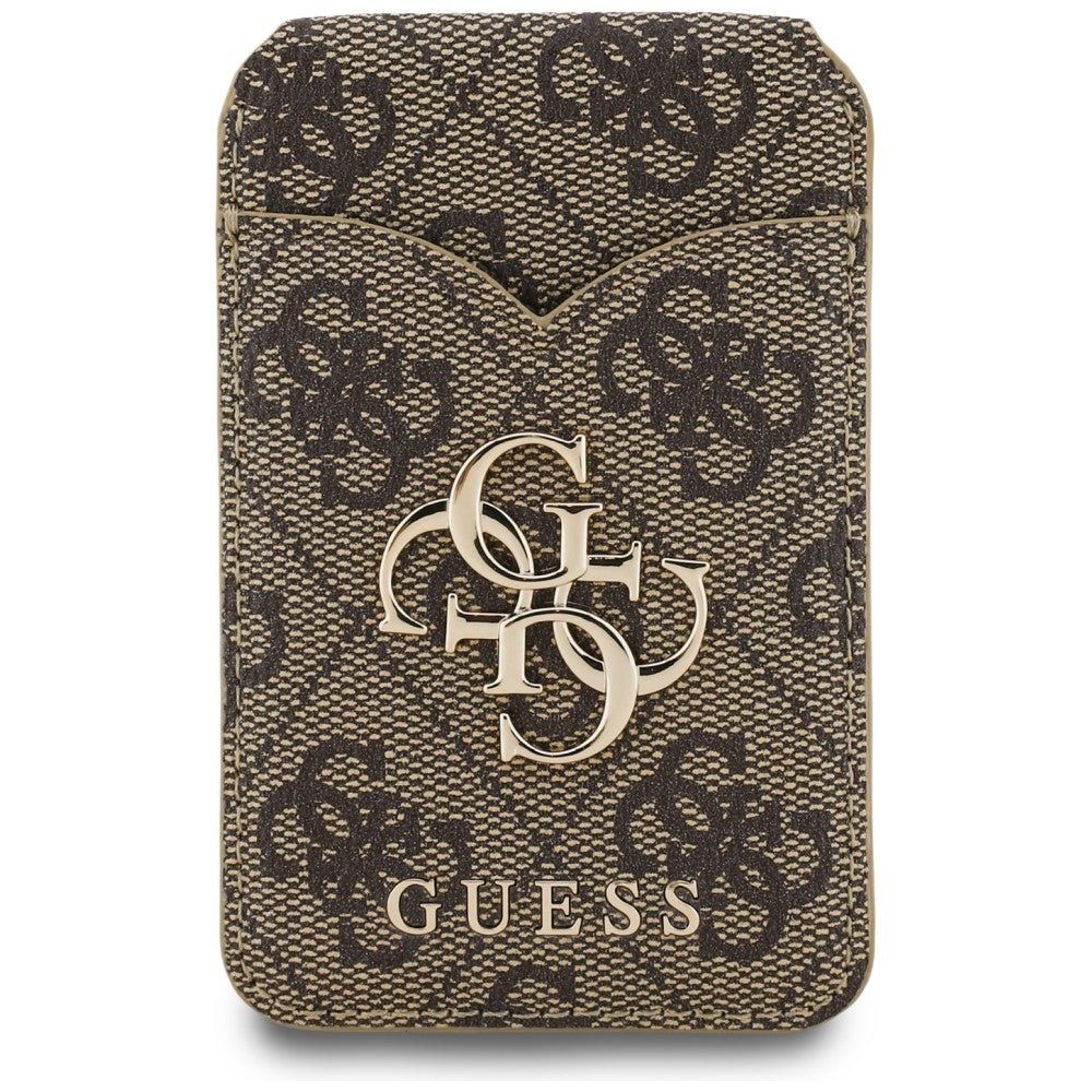 Guess Μαγνητική MagSafe Θήκη για Κάρτες / Stand με Καθρέφτη - 4G Stand and Mirror - Brown