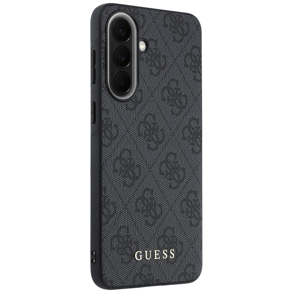 Guess Samsung Galaxy A37 5G - Σκληρή Θήκη με Πλαίσιο Σιλικόνης και Επένδυση Συνθετικού Δέρματος - 4G Classic - Black