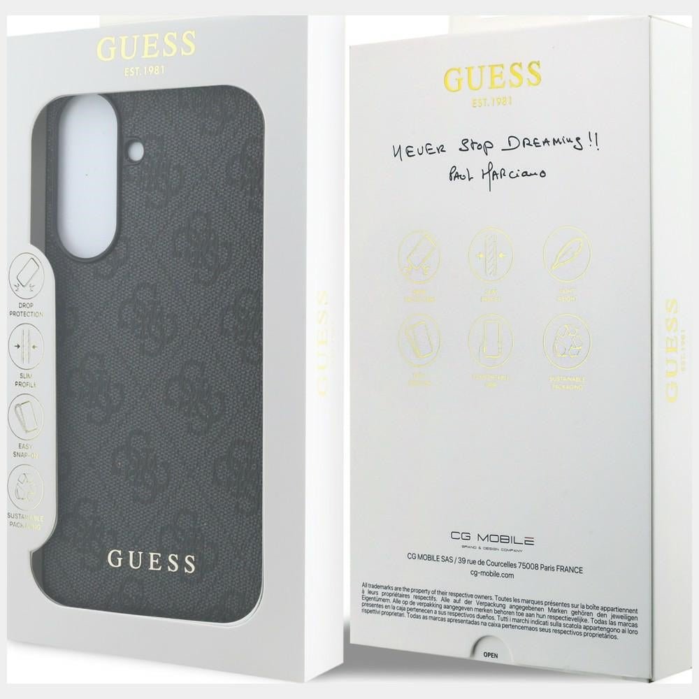 Guess Samsung Galaxy A37 5G - Θήκη με Επένδυση Συνθετικού Δέρματος - 4G Charms - Black