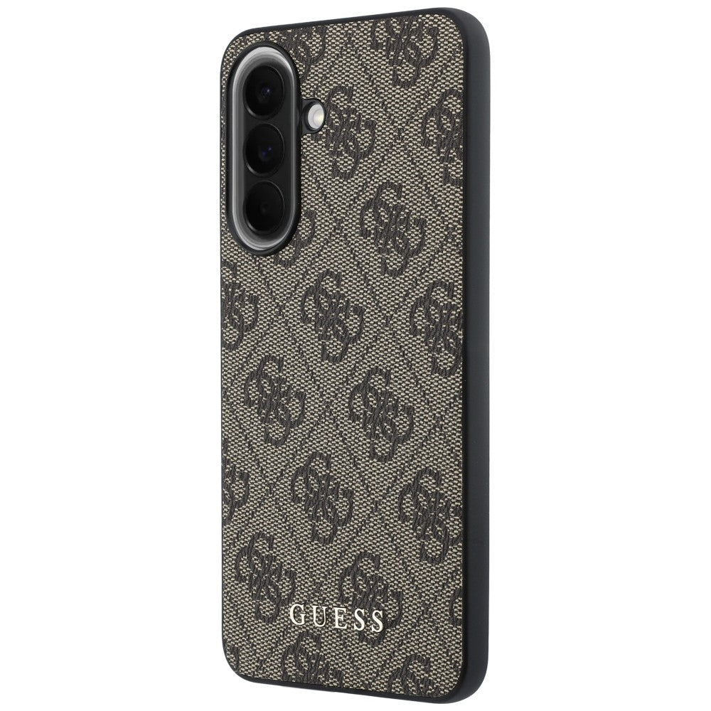 Guess Samsung Galaxy A37 5G - Θήκη με Επένδυση Συνθετικού Δέρματος - 4G Charms - Brown