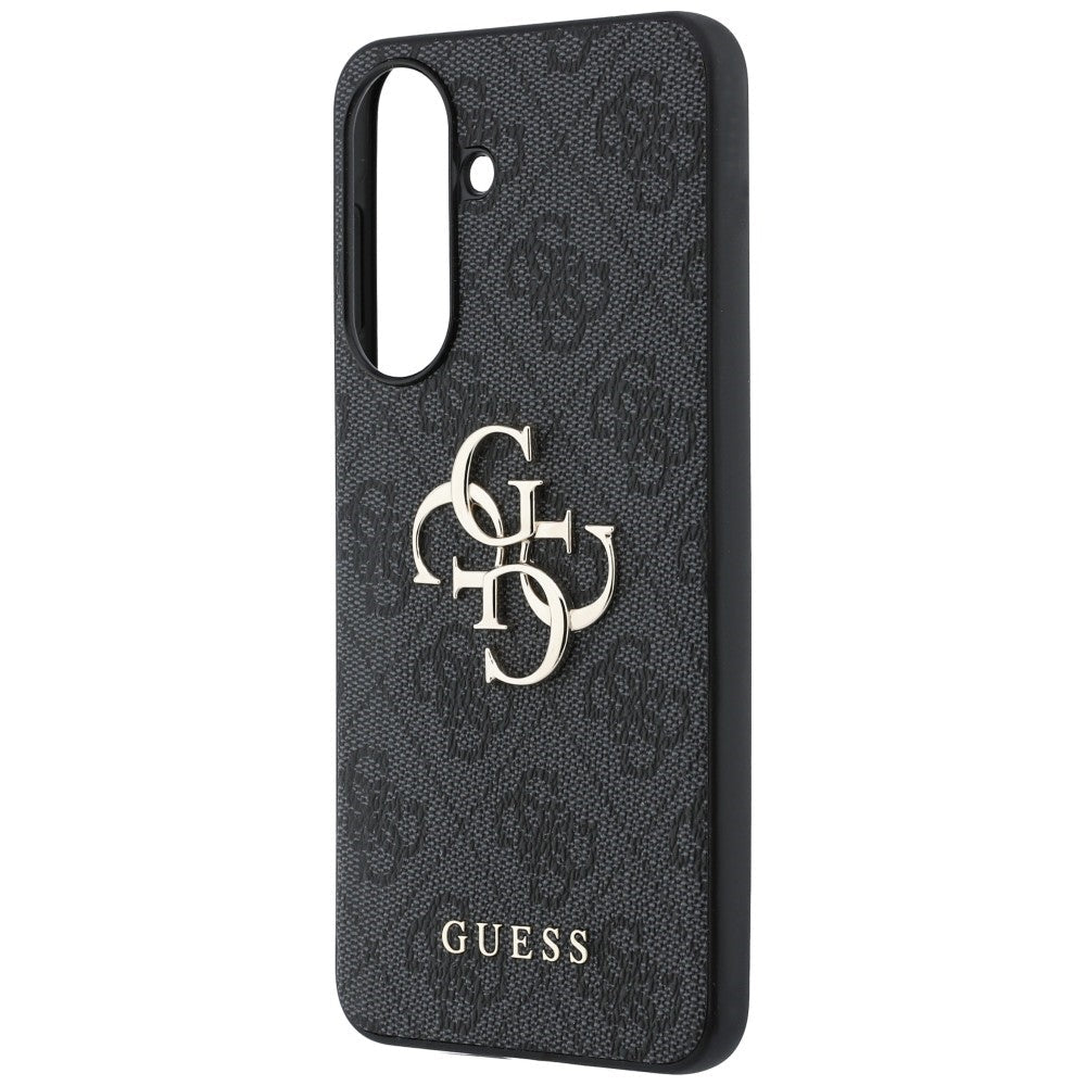 Guess Samsung Galaxy A57 5G - 4G Big Metal Logo - Θήκη με Επένδυση Συνθετικού Δέρματος - Black