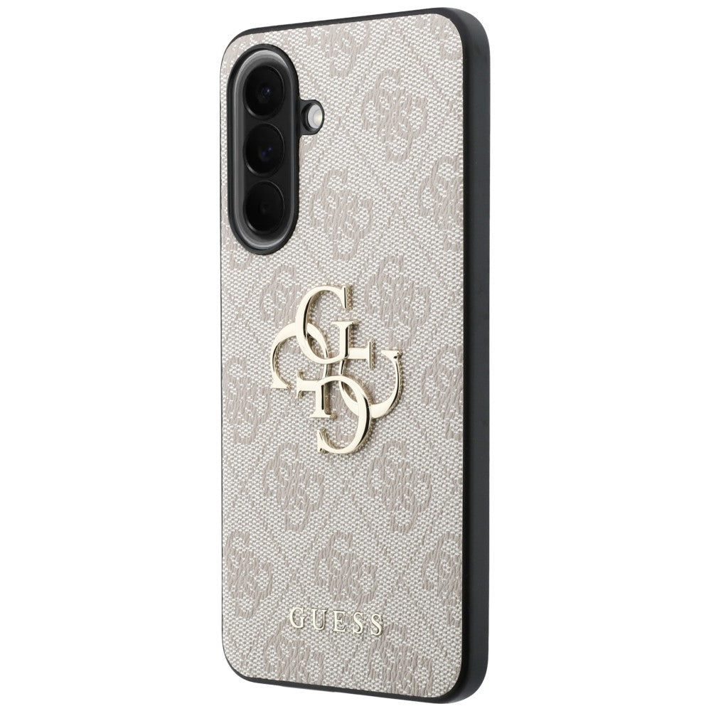 Guess Samsung Galaxy A57 5G - 4G Big Metal Logo - Θήκη με Επένδυση Συνθετικού Δέρματος - Pink