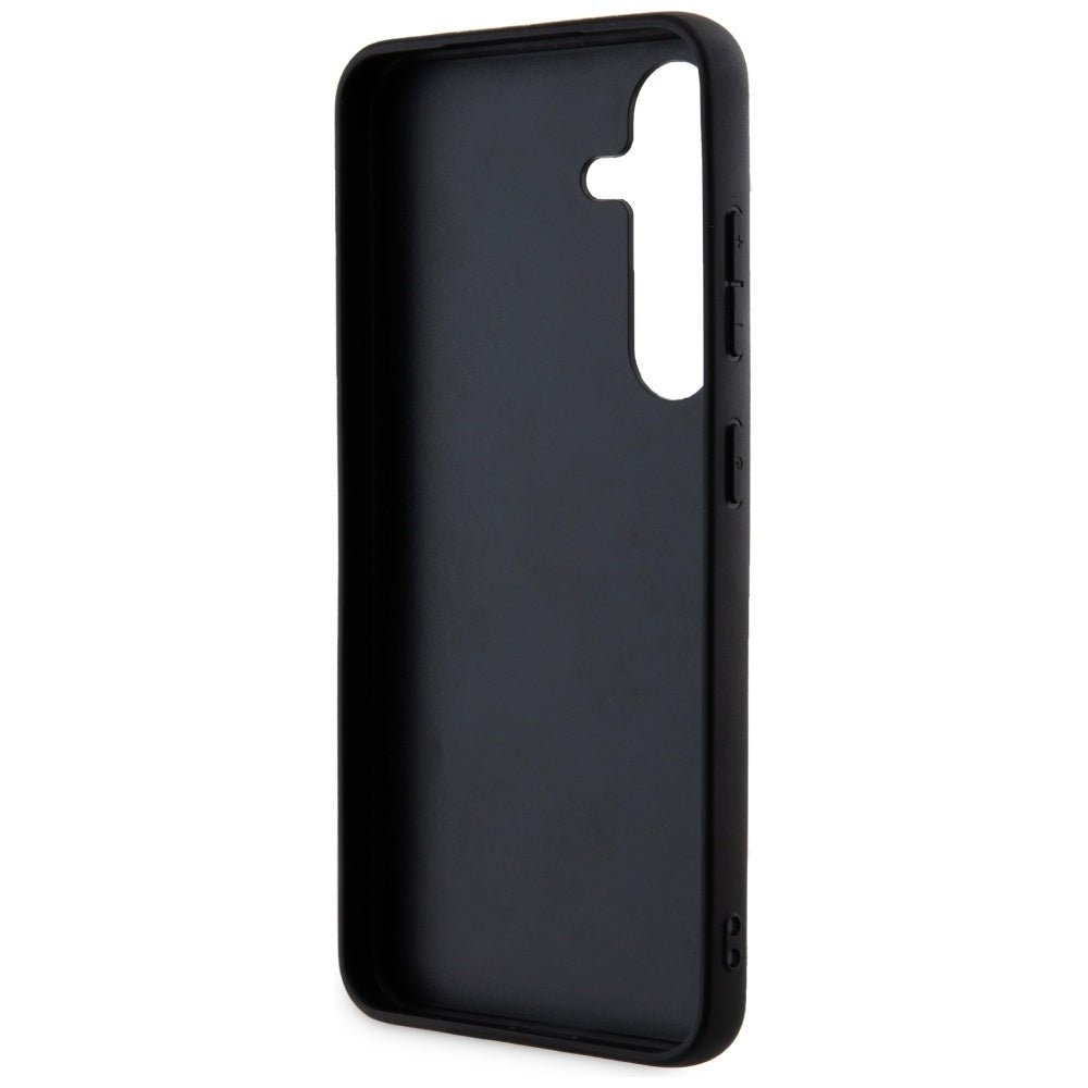 Guess Samsung Galaxy S24 - 4G Big Metal Logo Θήκη με Επένδυση Συνθετικού Δέρματος - Pink - GUHCS24S4GMGPI