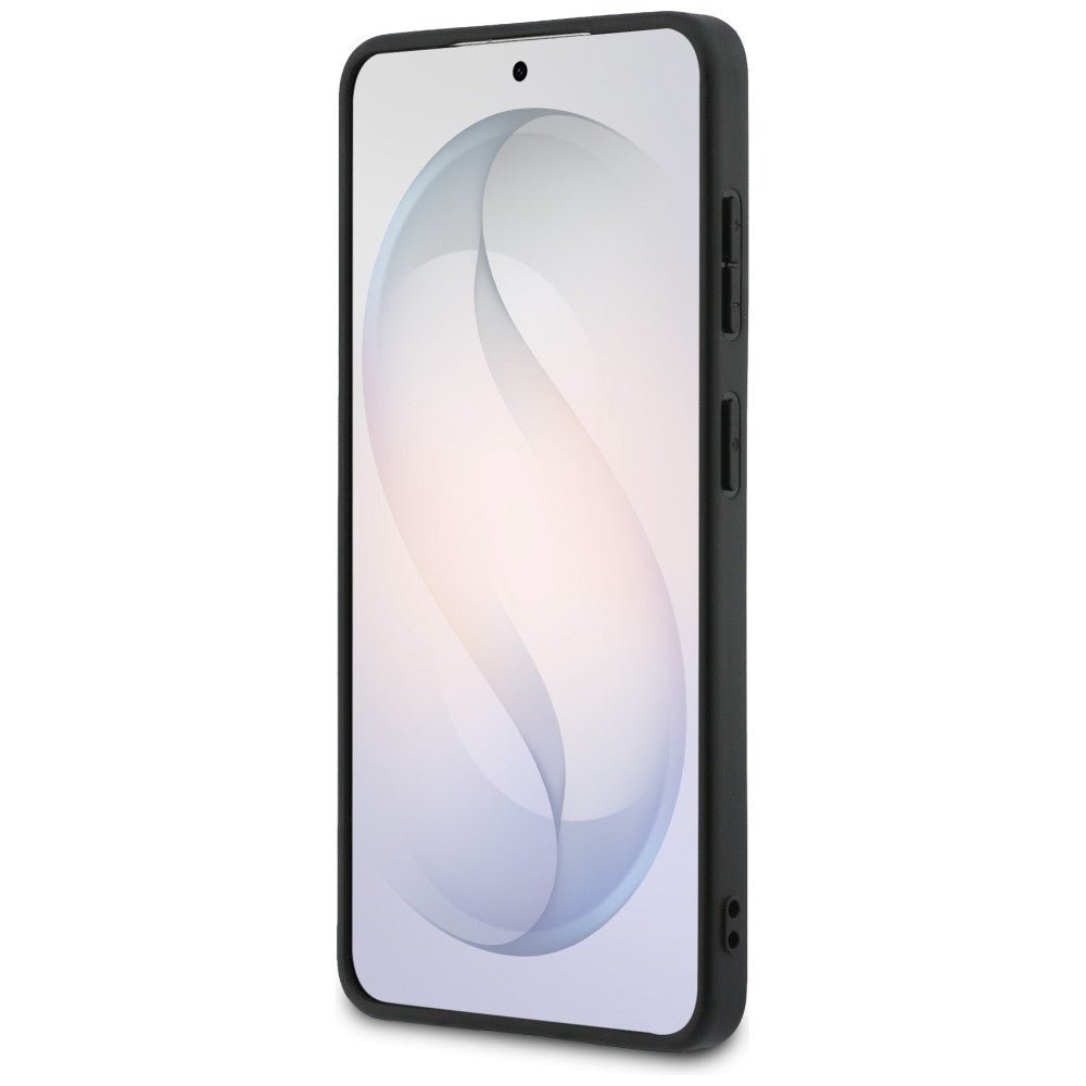 Guess Samsung Galaxy S26 - Σκληρή Θήκη με Πλαίσιο Σιλικόνης και Επένδυση Συνθετικού Δέρματος - 4G Big Metal Logo - Brown
