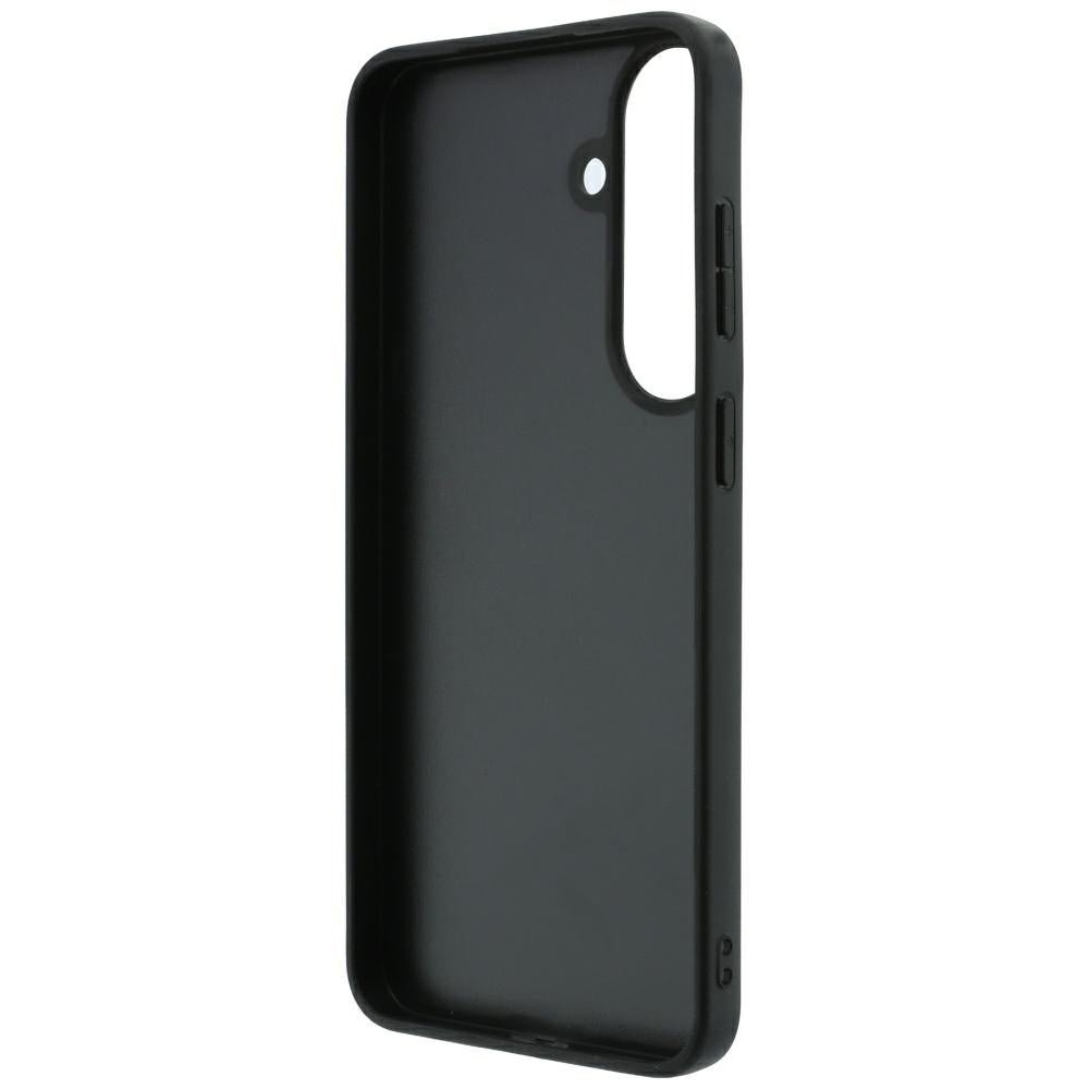 Guess Samsung Galaxy S26 FE - Σκληρή Θήκη με Πλαίσιο Σιλικόνης και Επένδυση Συνθετικού Δέρματος - Embossed 4G Ring Classic Logo - Black