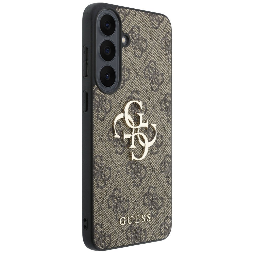 Guess Samsung Galaxy S26 FE - Θήκη με Επένδυση Συνθετικού Δέρματος - Leather 4G Metal Logo - Brown