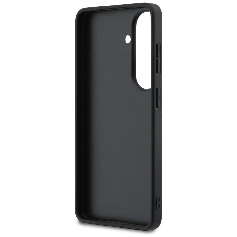 Guess Samsung Galaxy S26 Plus - Σκληρή Θήκη με Πλαίσιο Σιλικόνης και Επένδυση Συνθετικού Δέρματος - 4G Big Metal Logo - Brown