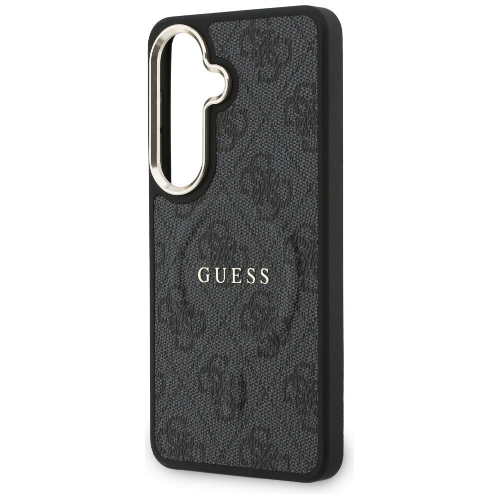 Guess Samsung Galaxy S26 Plus - Σκληρή Θήκη με Πλαίσιο Σιλικόνης και MagSafe - 4G Embossed Ring - Black