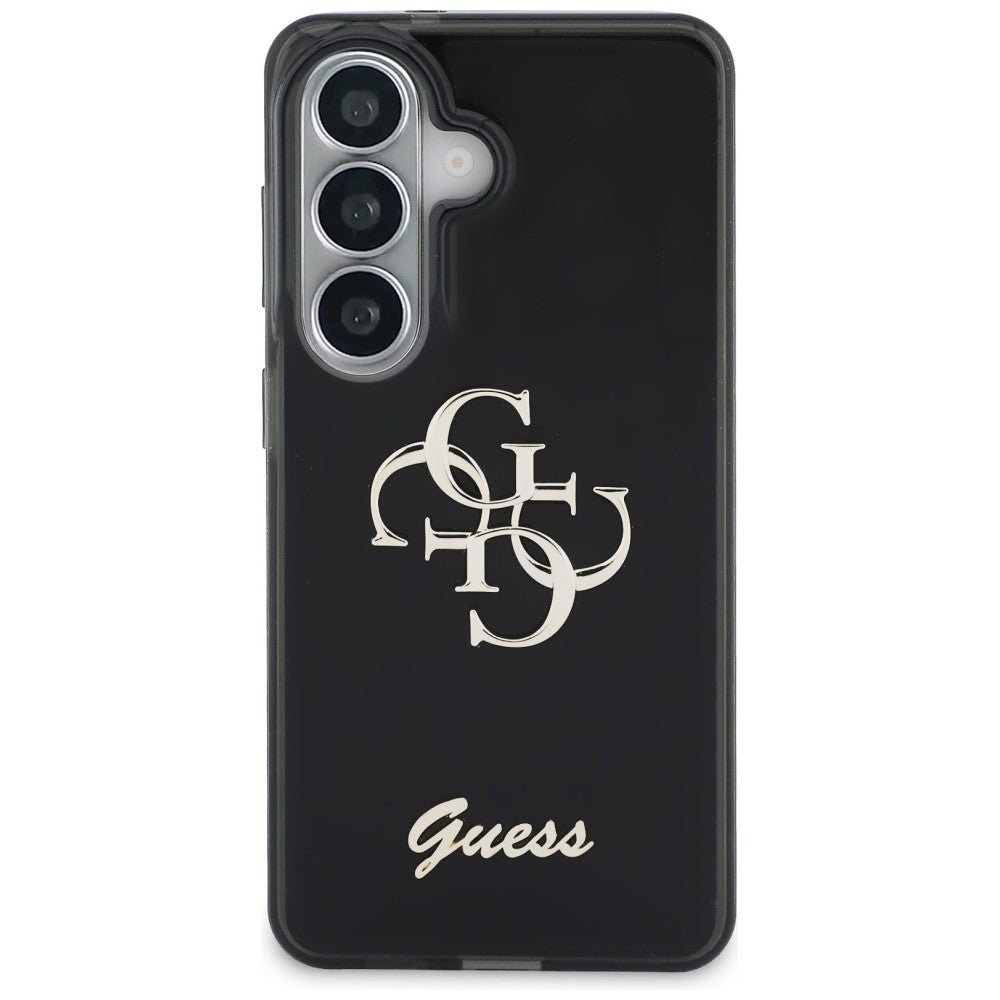 Guess Samsung Galaxy S26 - Σκληρή Θήκη με Πλαίσιο Σιλικόνης - IML Big Metal 4G Script - Black