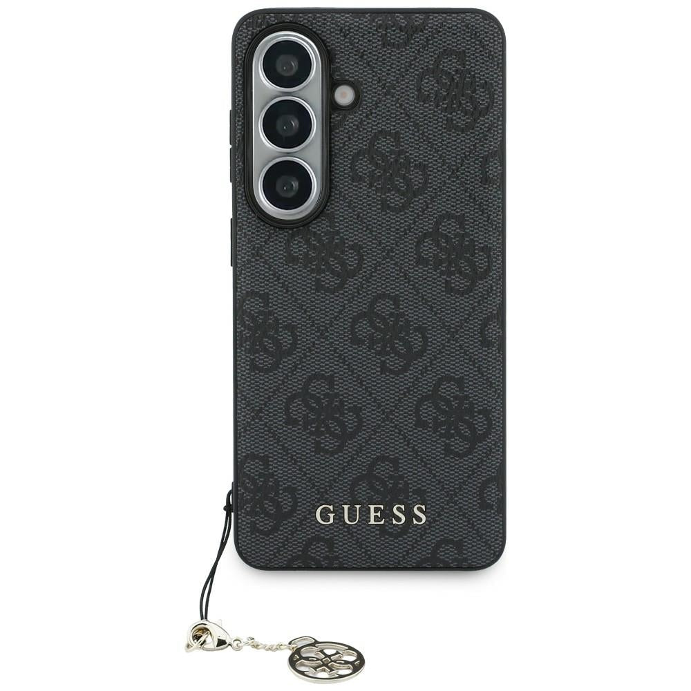Guess Samsung Galaxy S26 - Θήκη με Επένδυση Συνθετικού Δέρματος και MagSafe - 4G Classic Logo Charm MagSafe - Black