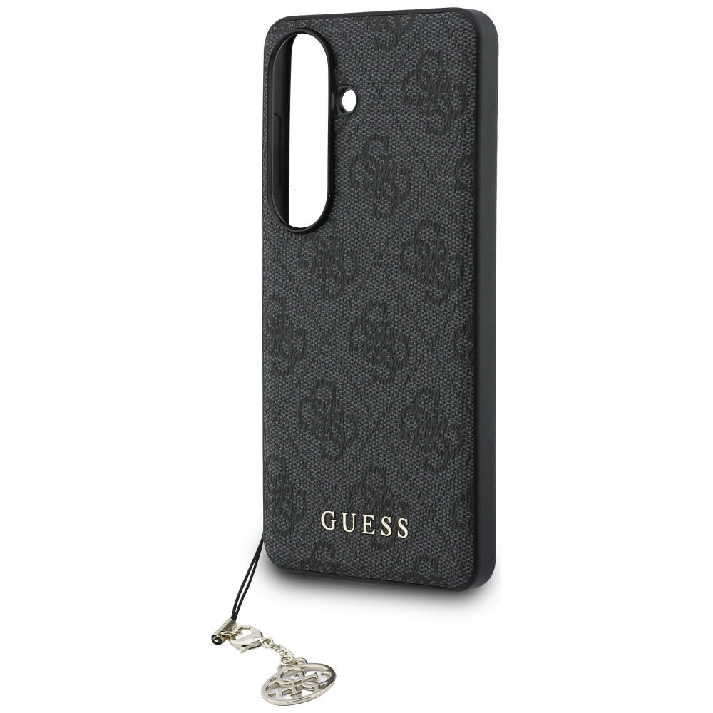 Guess Samsung Galaxy S26 - Θήκη με Επένδυση Συνθετικού Δέρματος και MagSafe - 4G Classic Logo Charm MagSafe - Black